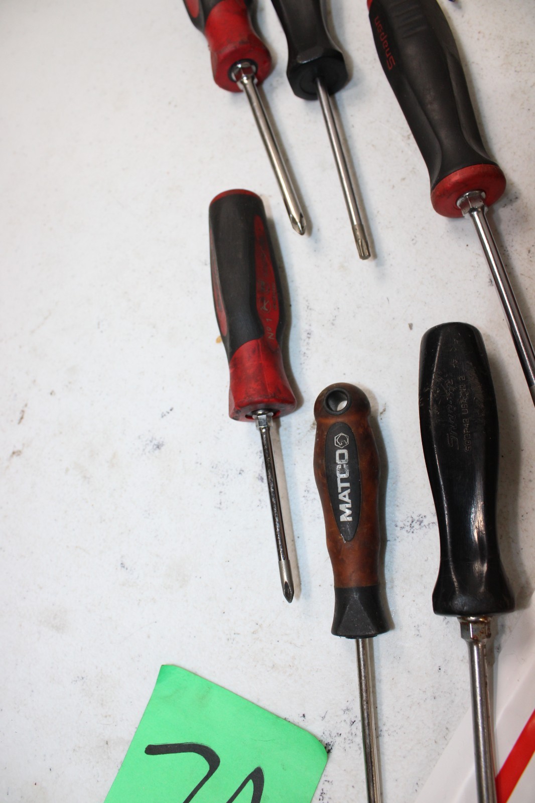 Snap On Screwdriver Set, Red -Green…used 12 PC Lot 🇺🇸 Mixed 8C