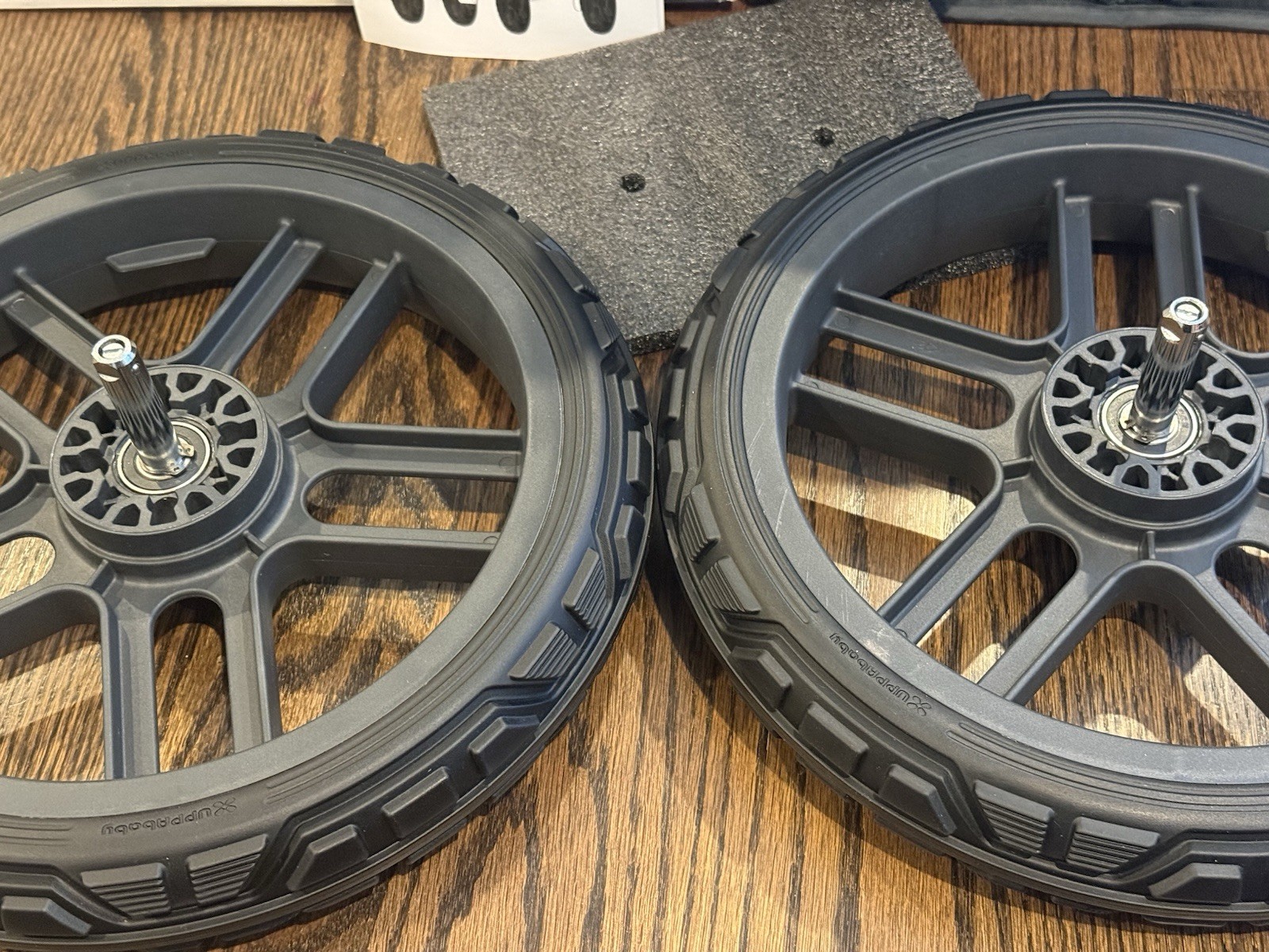 2 Rear Wheels Only UPPABaby Vista Stroller All-Terrain Wheels Easy Attach Wheels