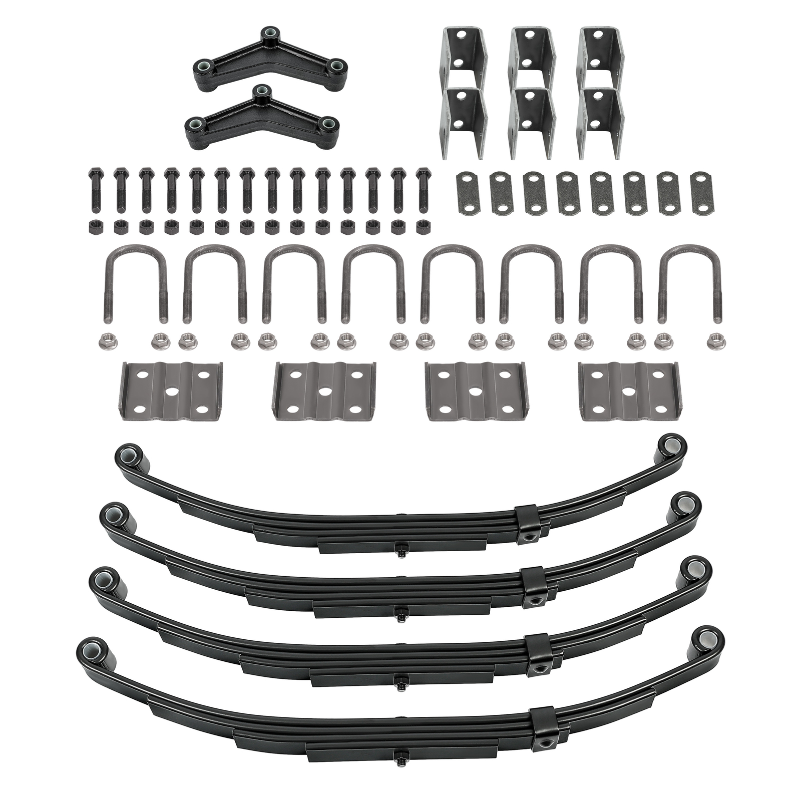 Leaf Spring Hanger Kit W/Hardware For Tandem Trailer Axle Anti-Rust Oil 3500LBS