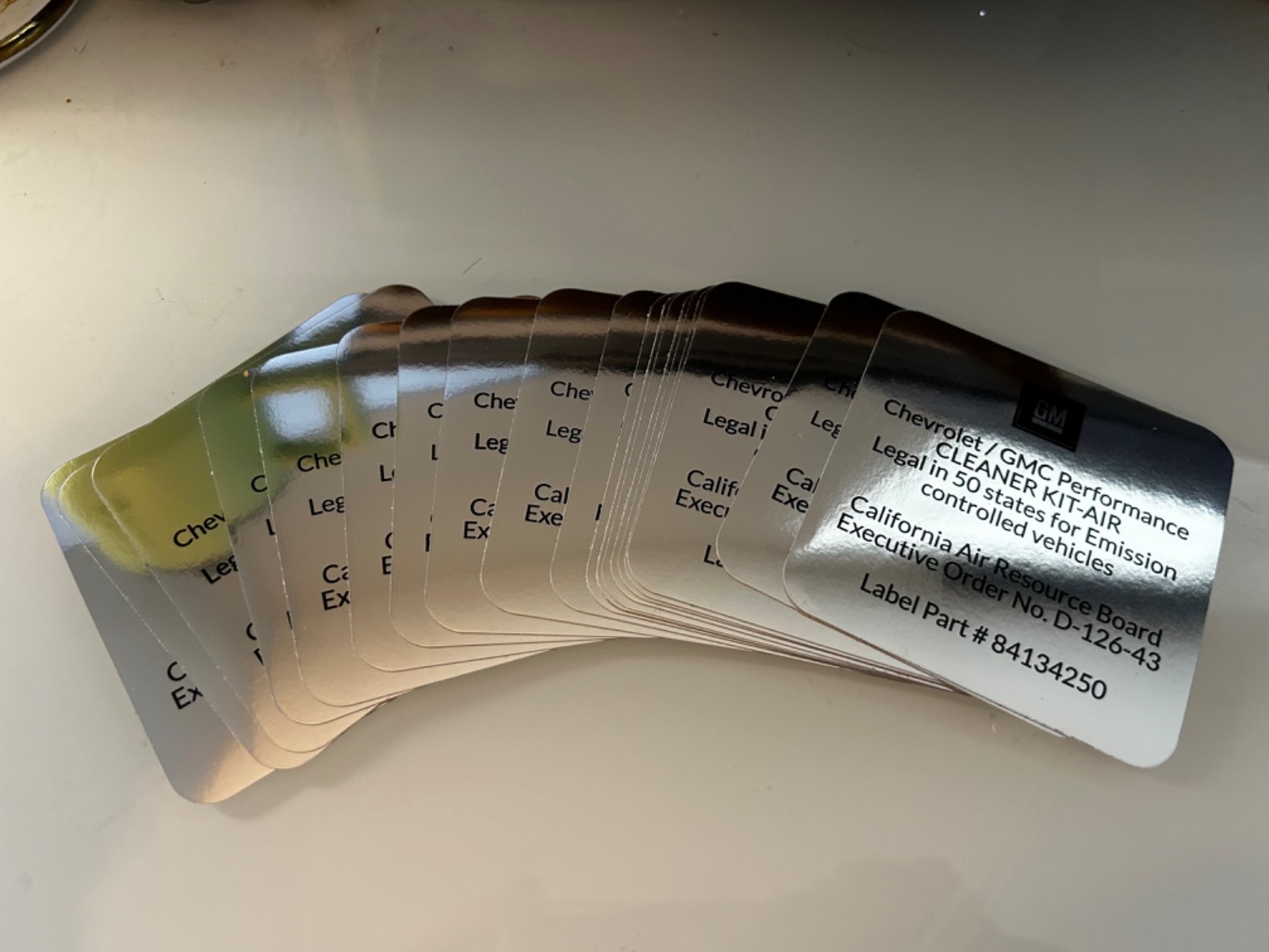 Chevrolet / GMC Perf Cleaner Kit-Air CARB (D-126-43) Sticker