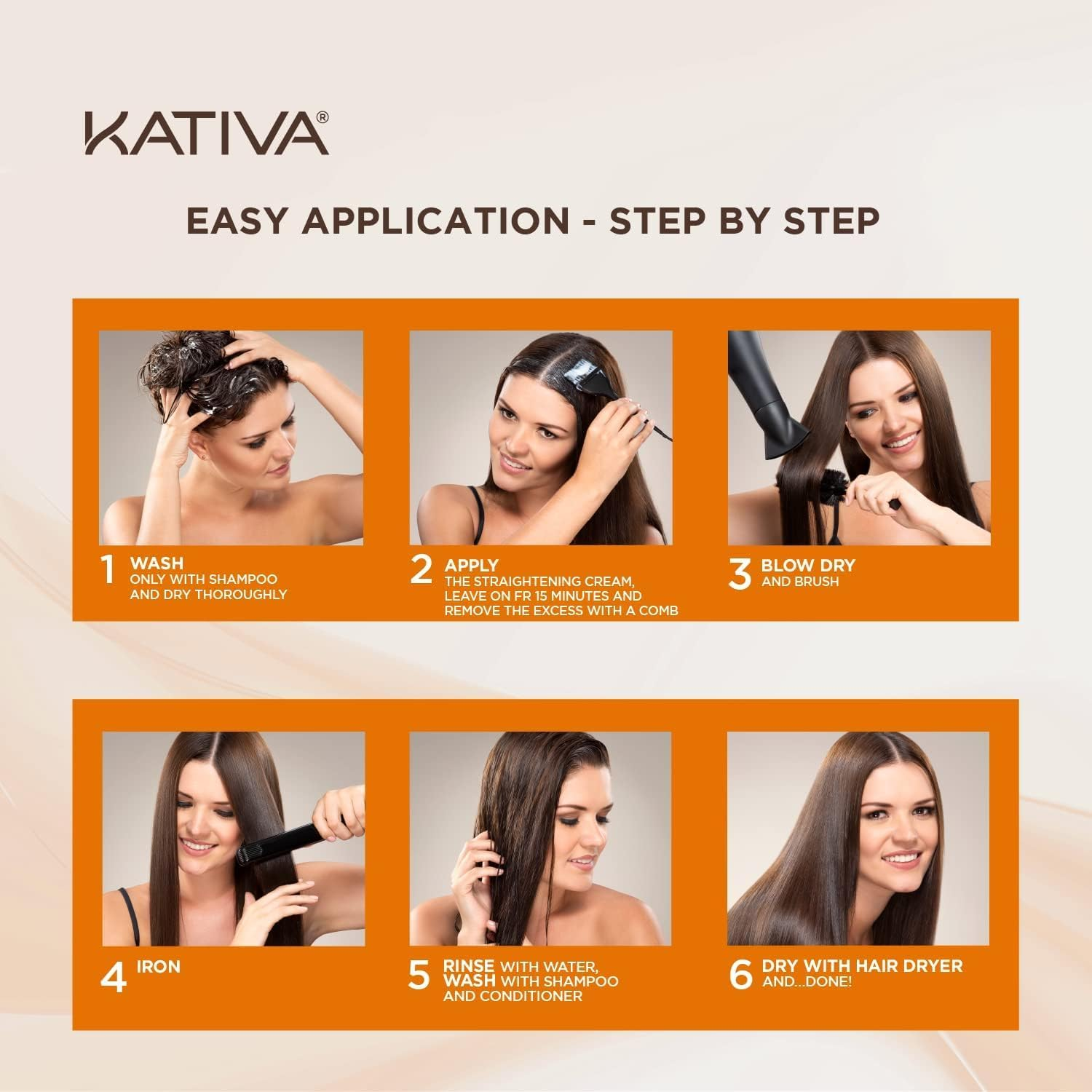 Kativa Brazilian Straightening Kit 12 Weeks of Home Use Professional Keratin