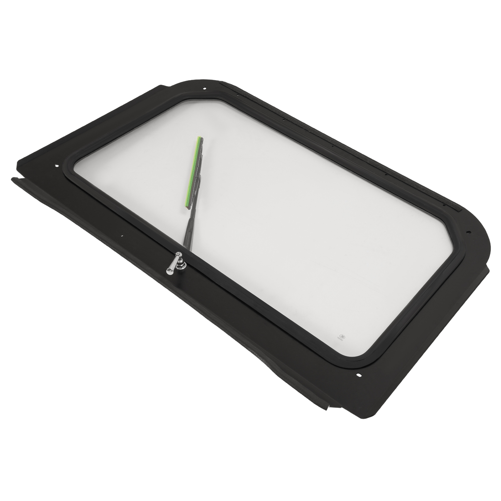 Clear Full Glass Windshield W/ Wiper Black For Polaris RZR 570 800 XP 900 08-14