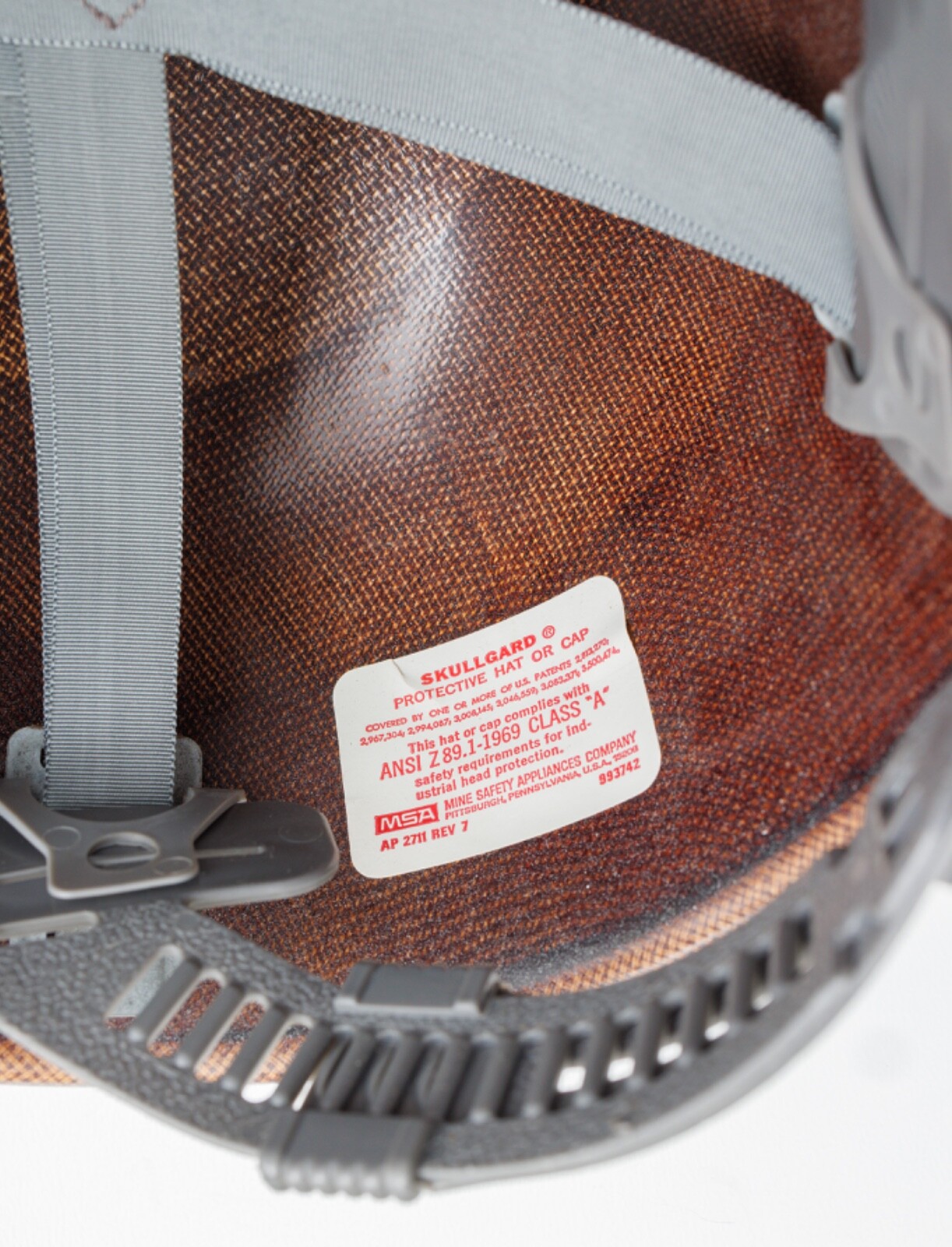 Vintage MSA SKULLGARD US Steel Iron Worker Hard Hat 1979 Pittsburgh Homestead