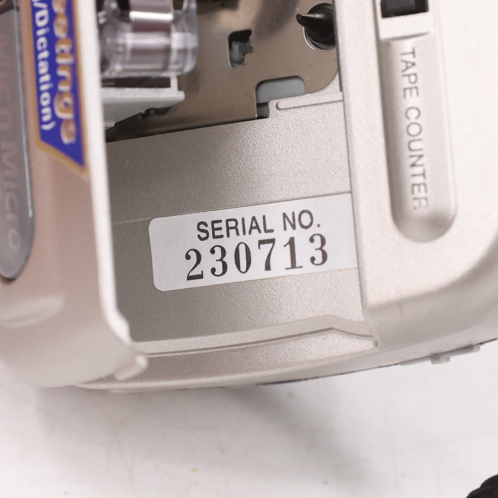 Sony M-100MC Microcassette Corder Voice Recorder Clear Voice Car Power Adapter