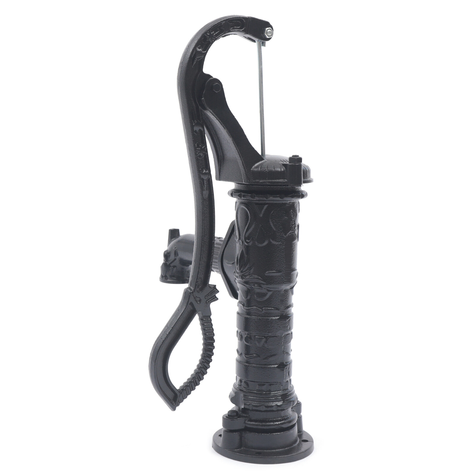 Cast Iron Water Well Hand Pump 26 feet Black Rustic Garden Farmhouse Antique