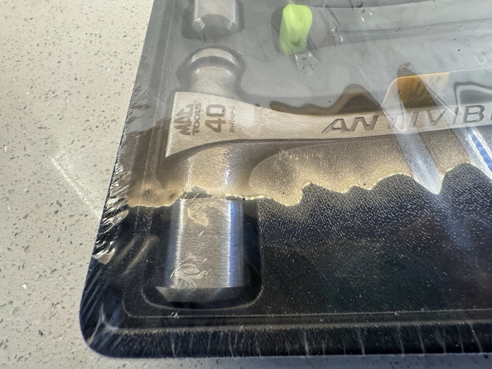 Mac Tools BH3AVS-3 Green Heavy Hitter AntiVibe 3-Piece Ball Peen Hammer Set NEW