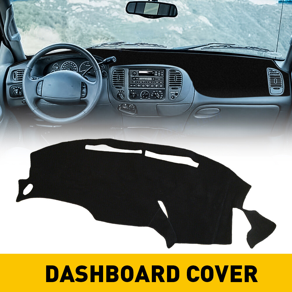 Dashboard Pad Dash Cover Mat fits For 1997-2003 Ford F150 Non-Slip Carpet Black