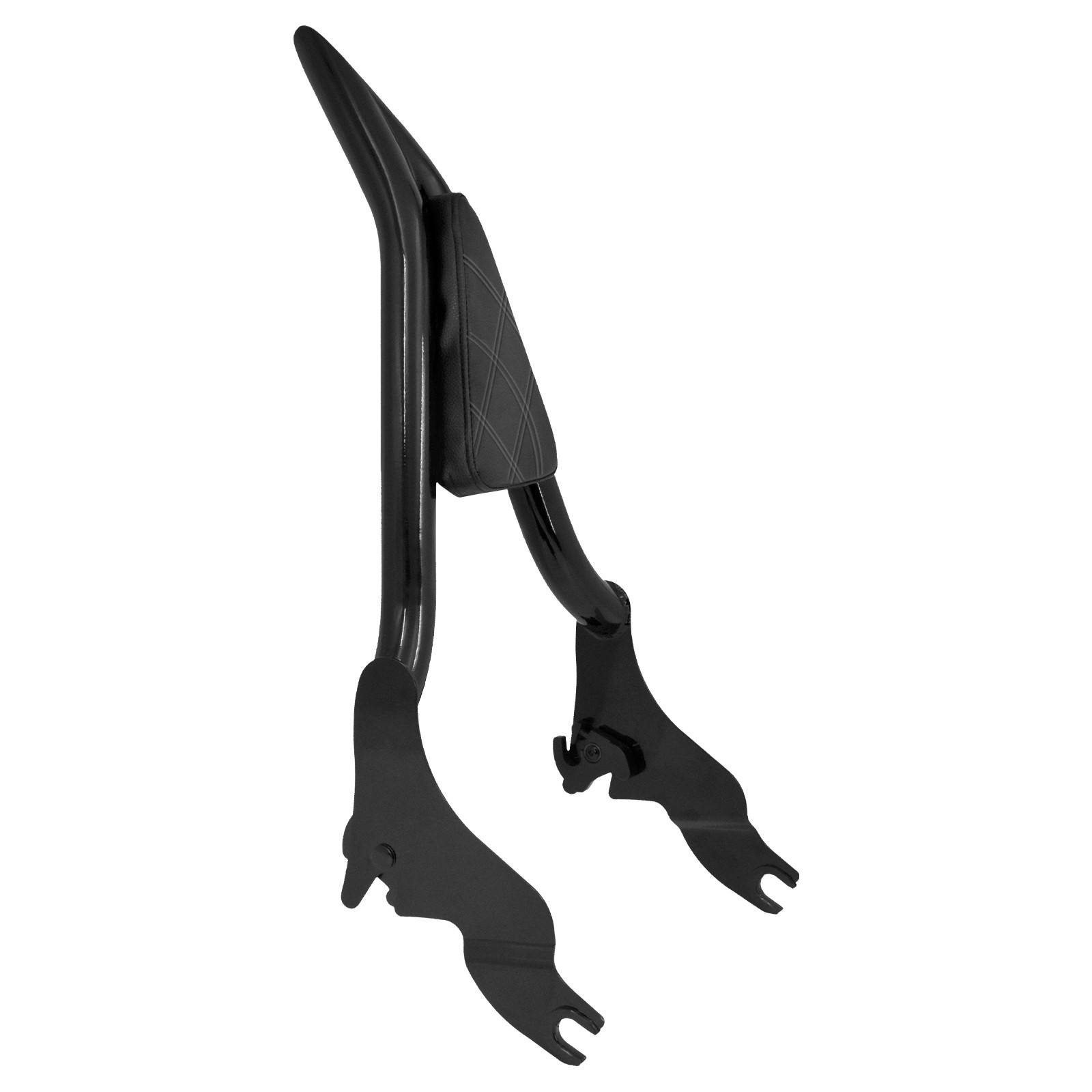 16" Passenger Diamond Backrest Sissy Bar For Harley 09-2025 Touring Street Glide