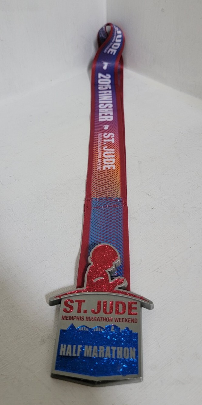 St. Jude Memphis Half Marathon Weekend medal  - [ 12/5/15] -  free shipping