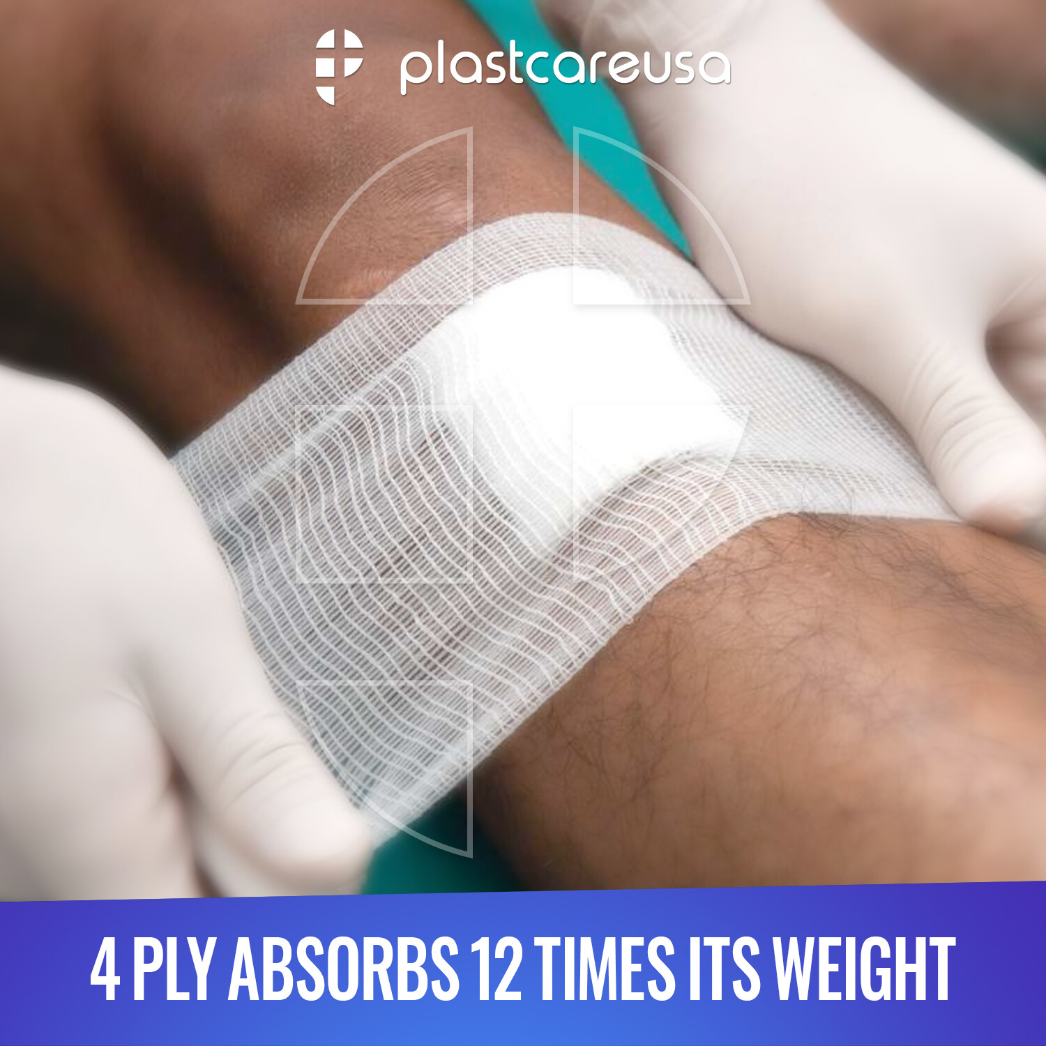 5000 2x2 Non Woven Sponges 4-Ply, Non-Sterile Cotton Dental Gauze (1 Case)