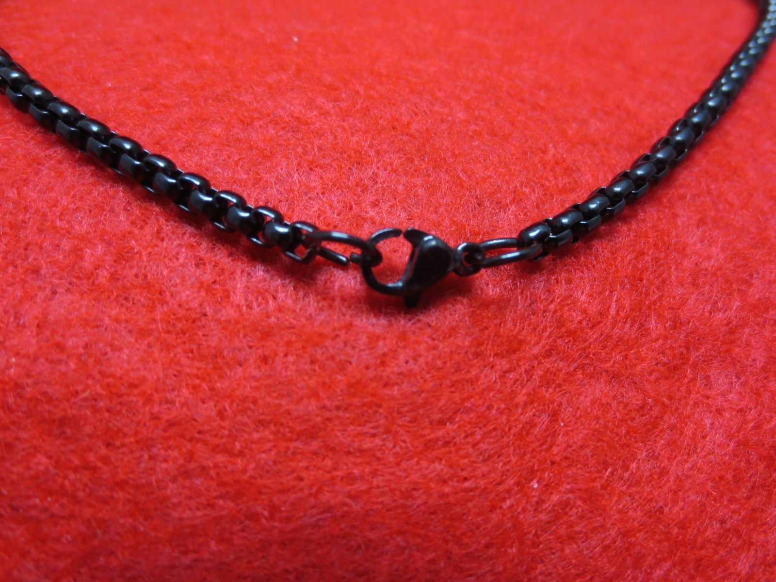 16"-60" 3/4/5MM BLACK PLATED STAINLESS STEEL SMOOTH BOX ROPE CHAIN NECKLACE -Bk