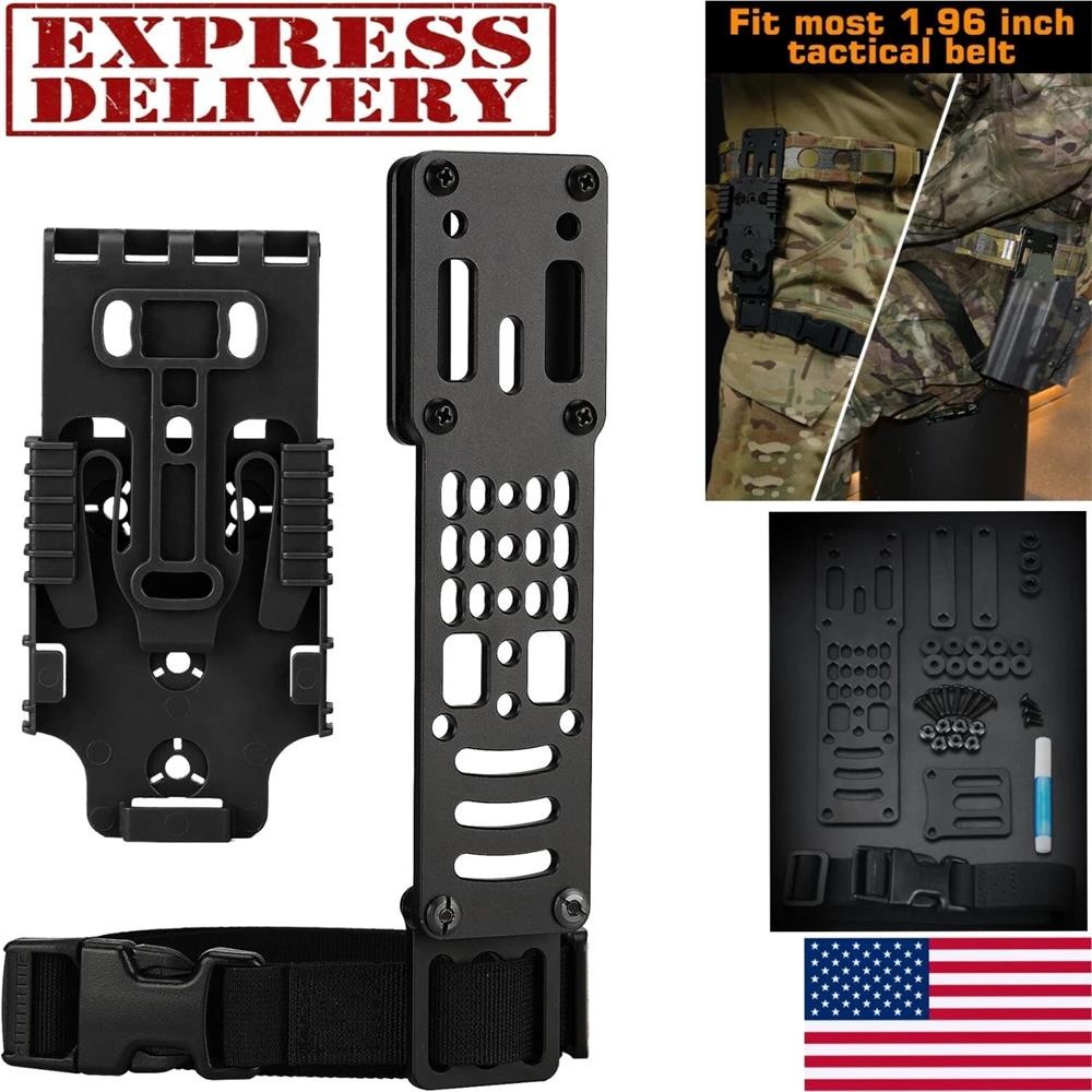 Tactical Modular Pistol Holster Adapter Compatible Mid Ride Kit LSK QLS Platform