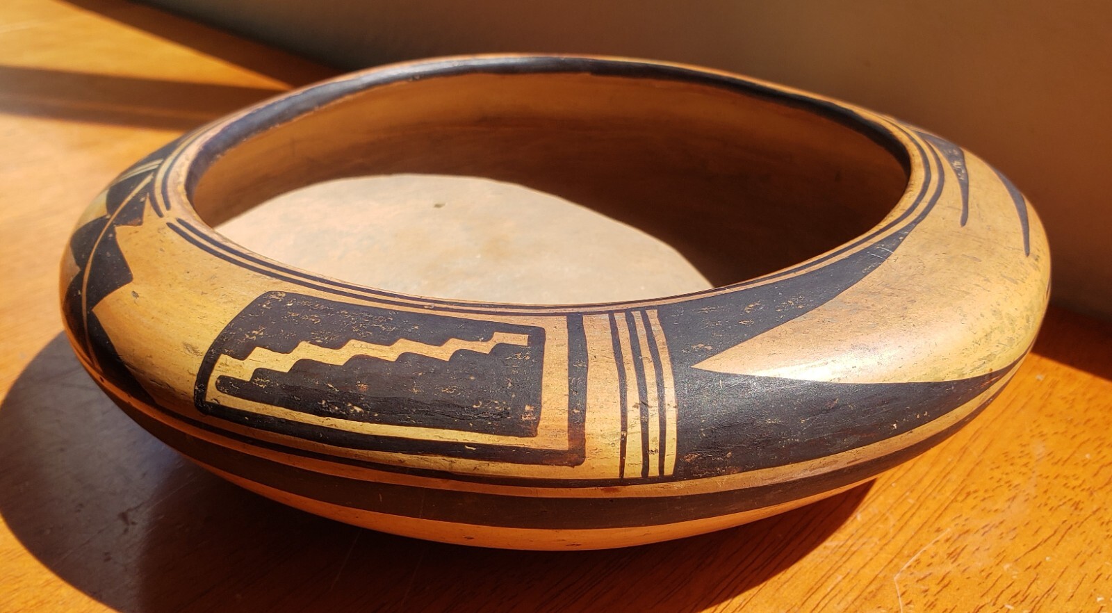 Antique Hopi Pottery Bowl Native American Indian Pot