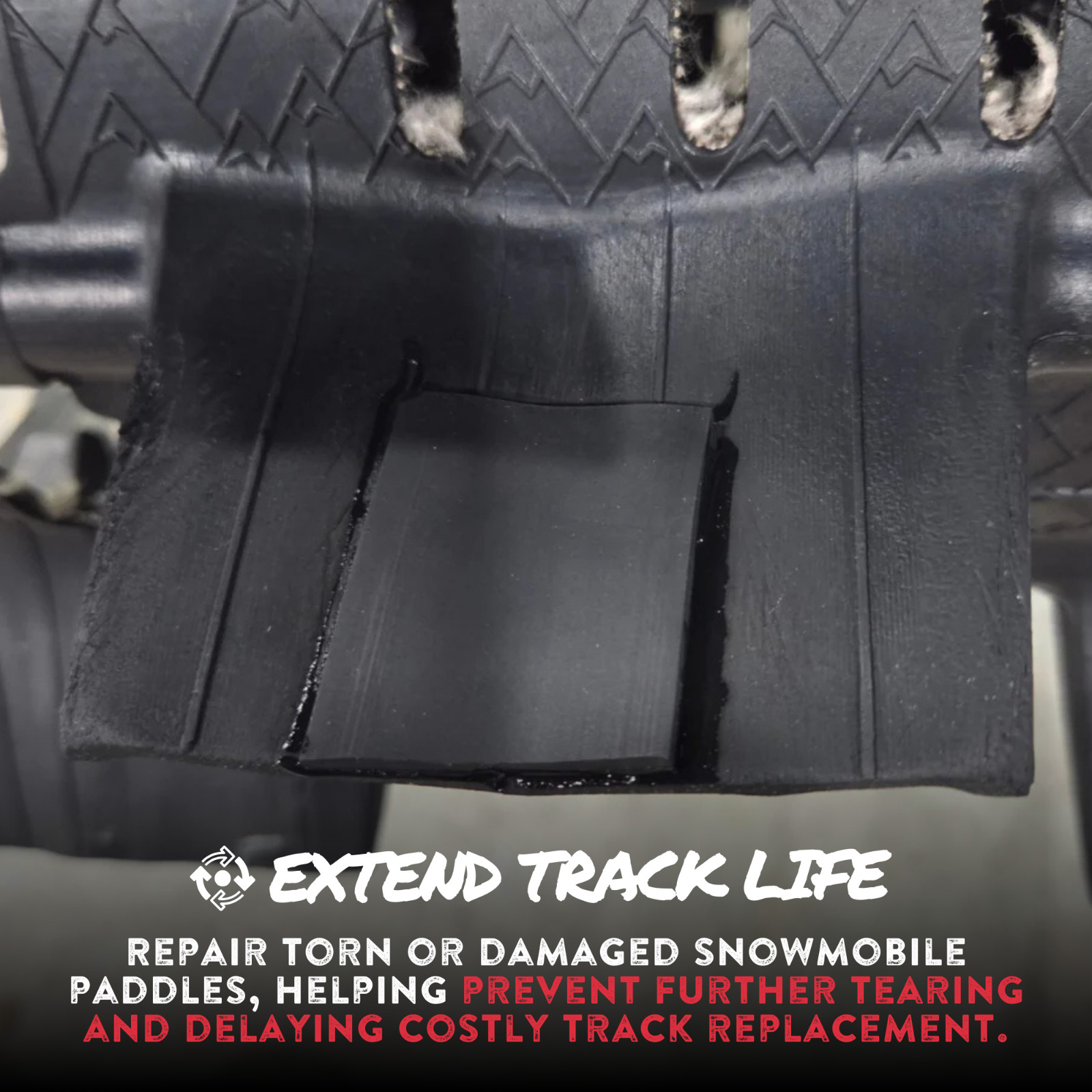 GlueTread Snowmobile Paddle Repair Kit-Reinforce & Repair Torn Snowmobile Paddle