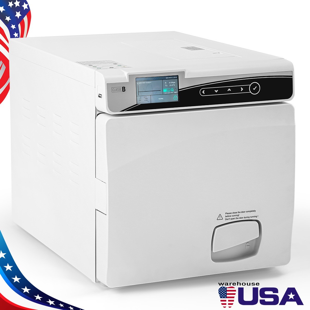 22L/17L Dental Class B Medical Autoclave Vacuum Steam Sterilizer with printer