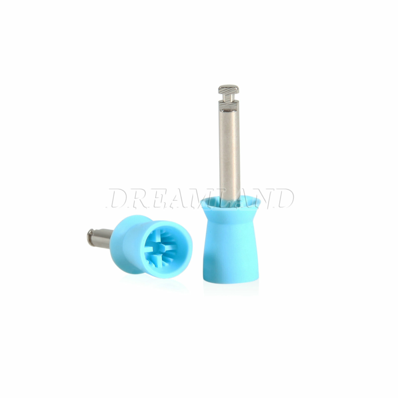 100 pcs Dental Polishing Polish Prophy Cups Latch Type Brushes Polisher cup Blue