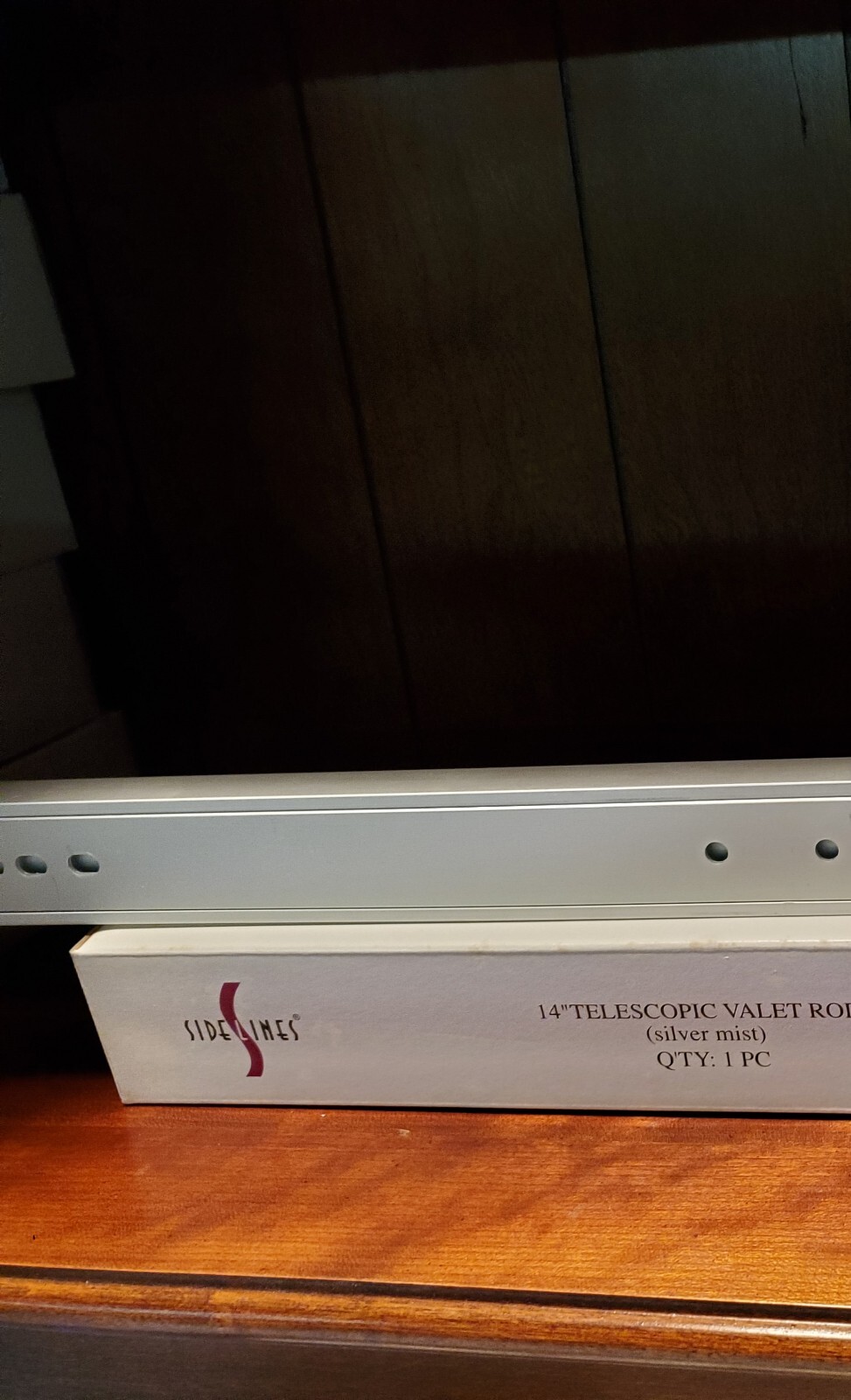 Sidelines 14" Telescoping Valet Rod Silver Mist Volume Discounts