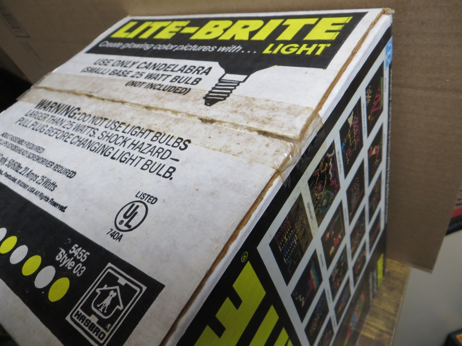 VINTAGE HASBRO 1981 LITE BRITE - 100% FACTORY SEALED FROM EX HASBRO EMPLOYEE