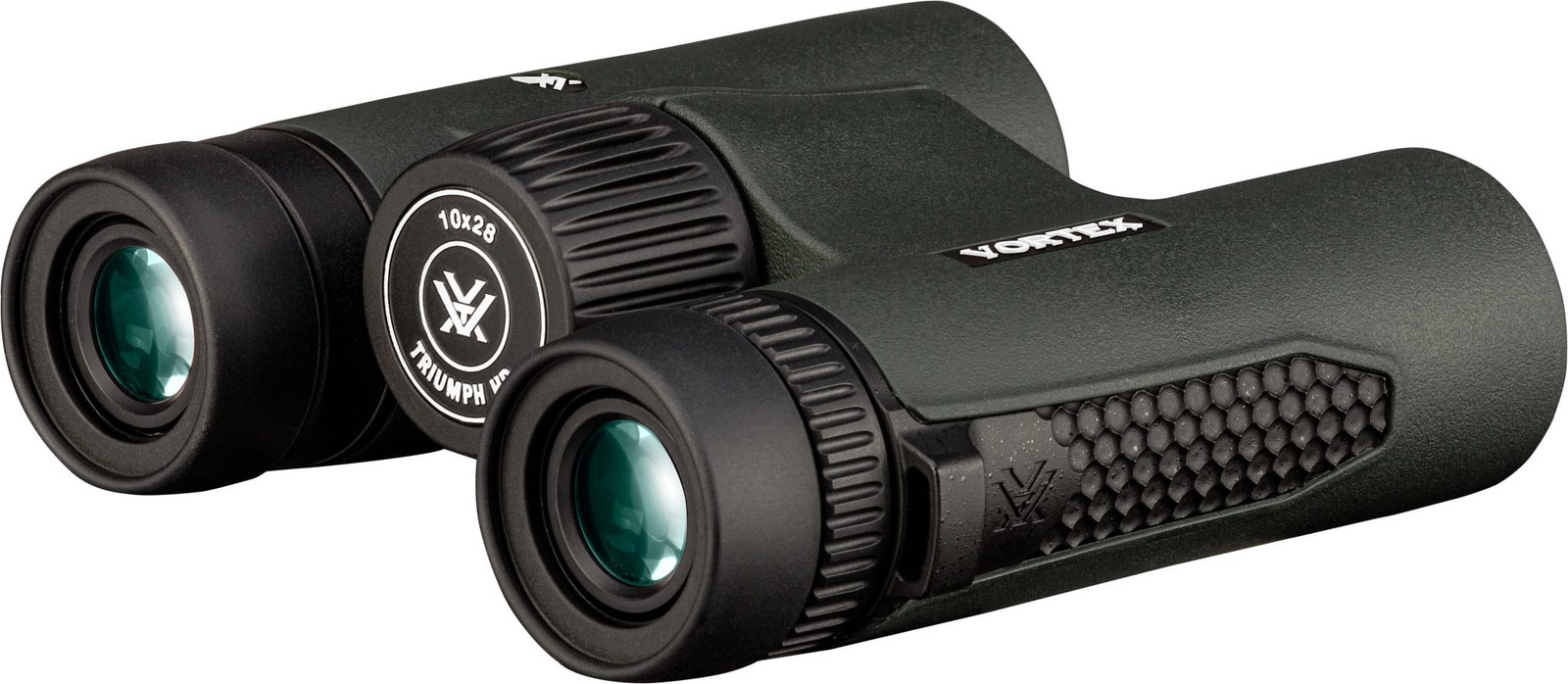 Vortex Triumph HD 10x28 Compact Binoculars, Green (TRI-1028)