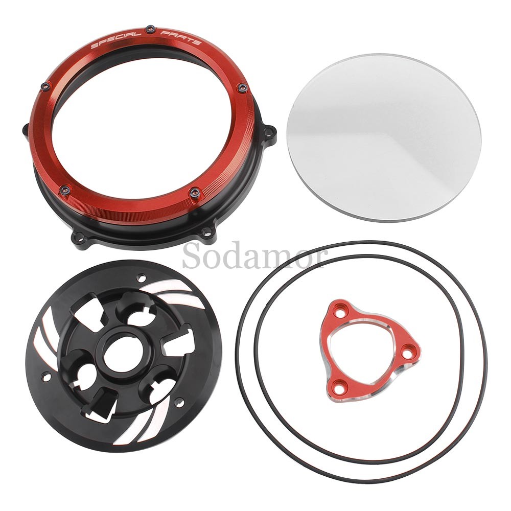CNC Racing Engine Clear Clutch Cover Spring Retainer For Ducati Panigale V4 18+