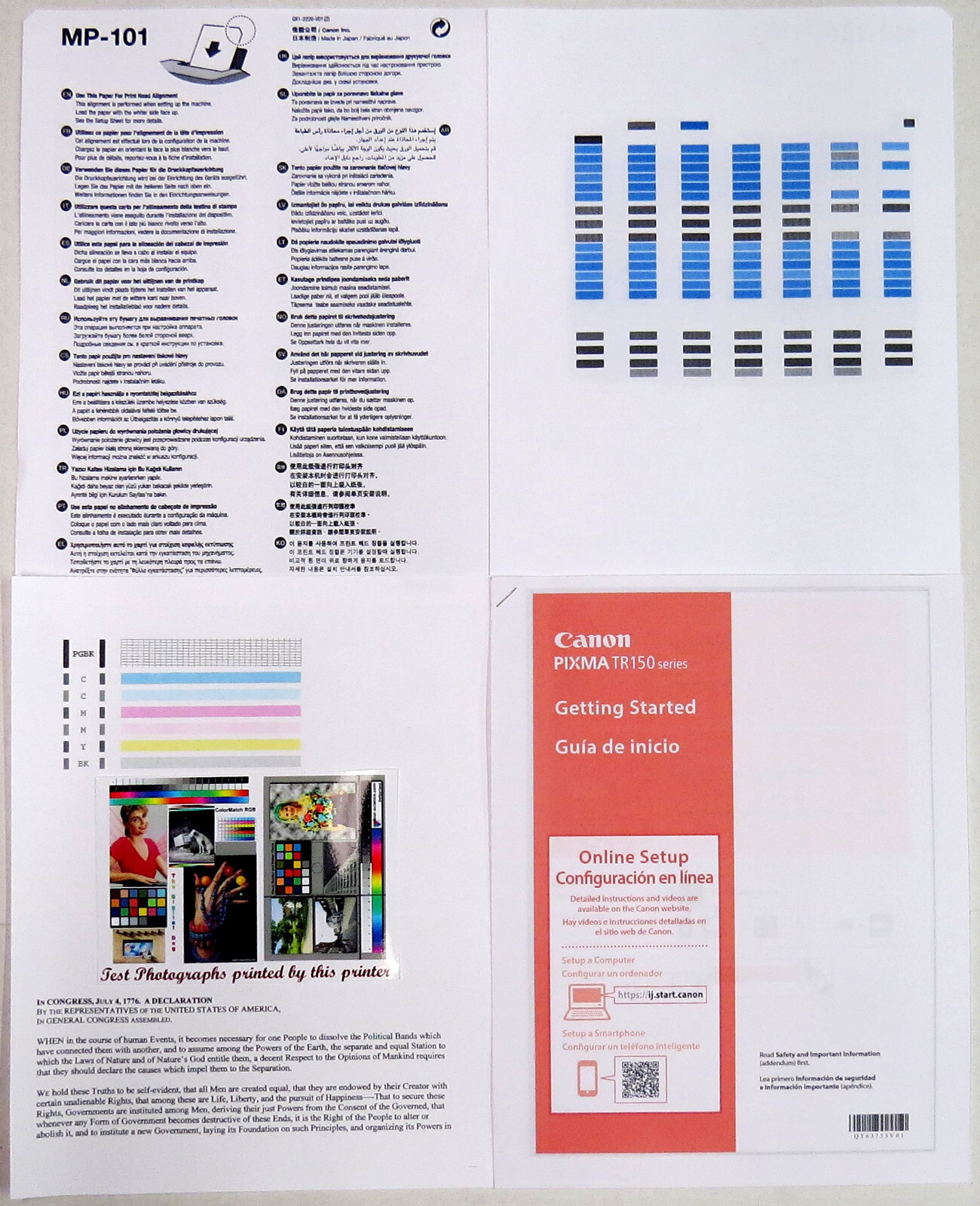 VERY NICE Canon PIXMA TR150 Portable Travel Printer-Warranty