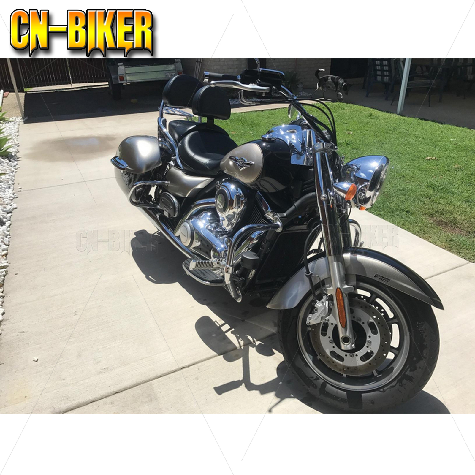 Detachable Driver Backrest Kit For 2009-2024 Kawasaki Vulcan 1700 Nomad/Voyager