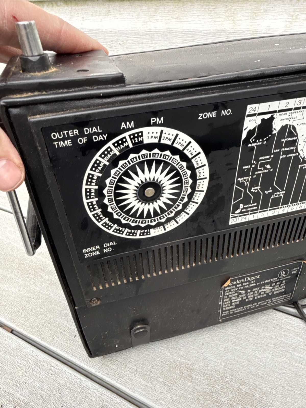 Vintage Readers Digest Multi-Band Radio Model RECEIVER RDA-127 Works No Strap