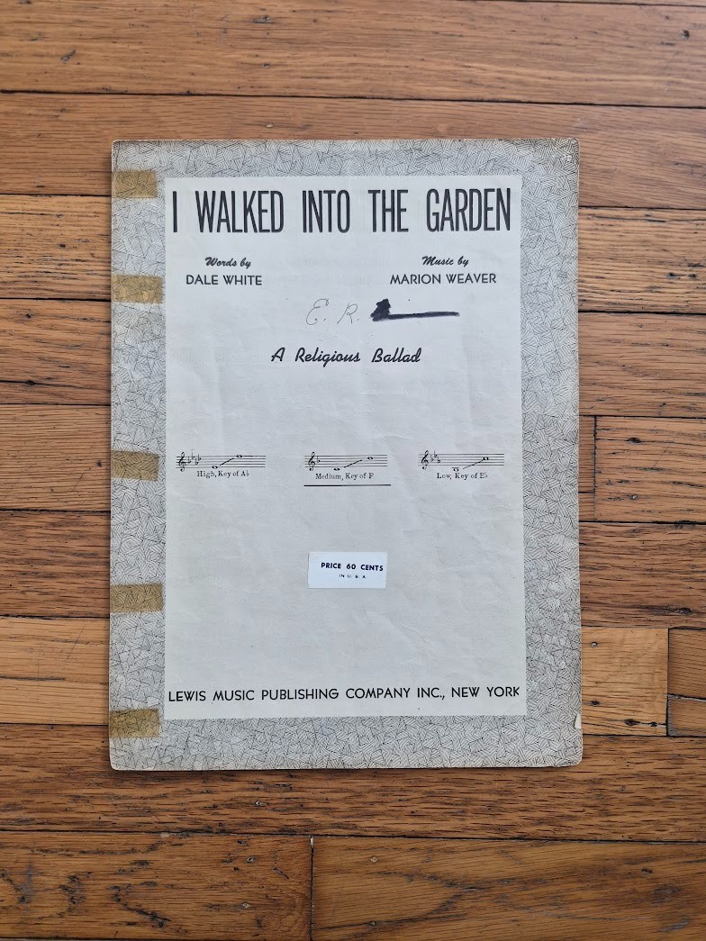 VTG Religious Spiritual Church Sheet Music