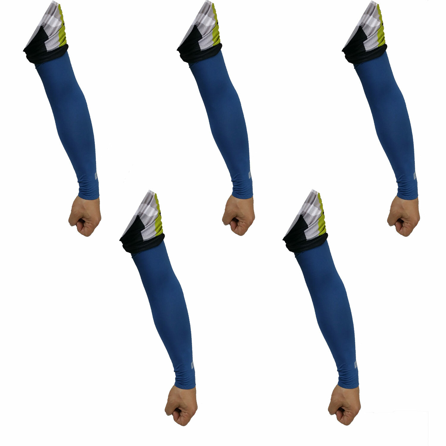 5 Pairs Cooling Arm Sleeves Cover UV Sun Protection Outdoor Sports XERU