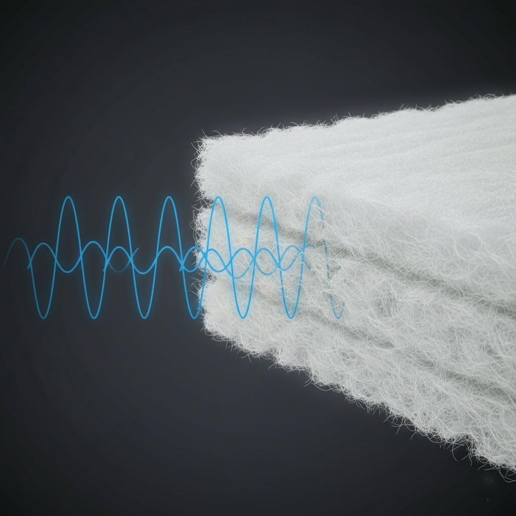 Speaker Insulation Polyester Fiber 110X100Cm Polyfill Subwoofer Stuffing Repairs