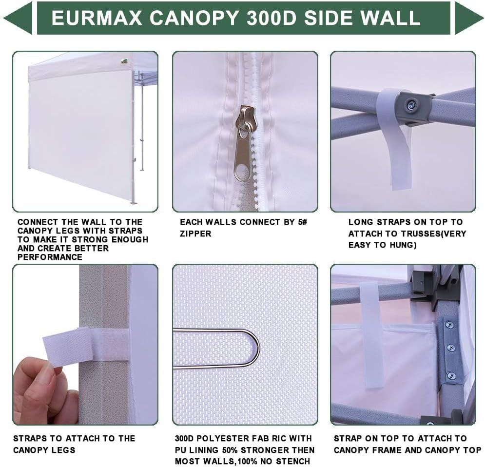 USA Instant Canopy 10x20 Sunwall Sidewall for Camping Shelter