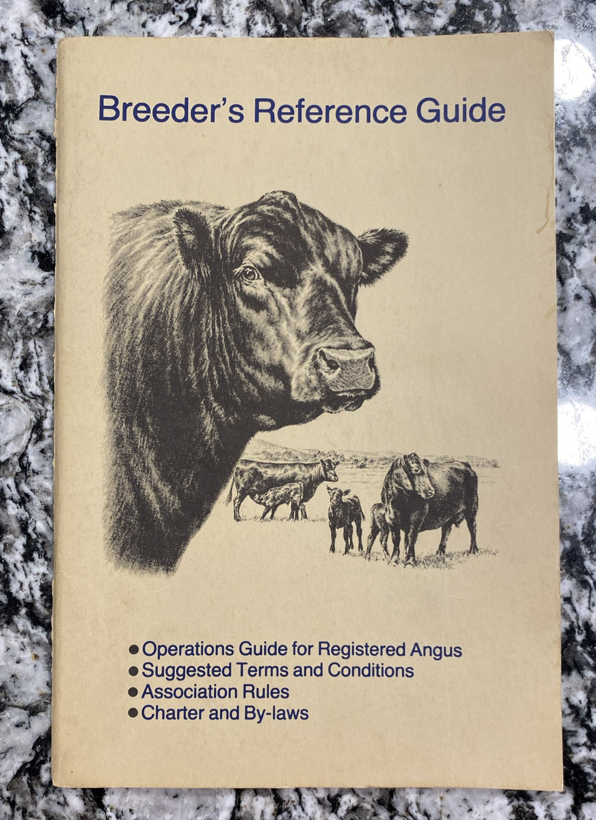 🔴🔵Vintage, 1981 American Angus Association, Breeders Reference Guide Booklet