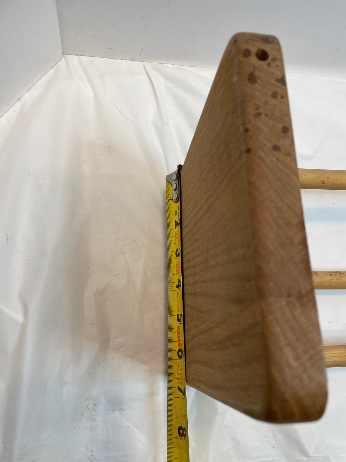 Vintage Wooden Tabletop Book Rack Stand Trough Desktop Organizer Shelf 18.75"