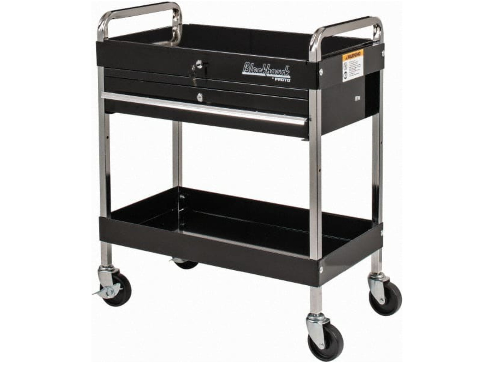 Proto Blackhawk Deluxe Utility Cart w/ Lockable Drawer 350 lb. Capacity 92701UC