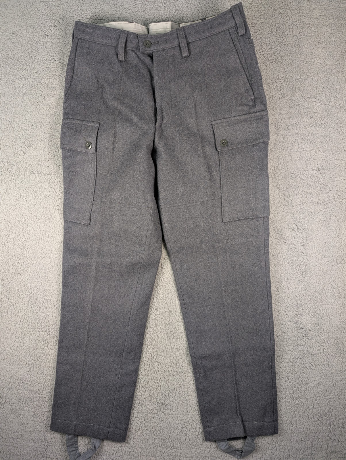 Genuine Finnish Military M65 Wool Pants Gray Medium 34" x 30" - Unused Condition