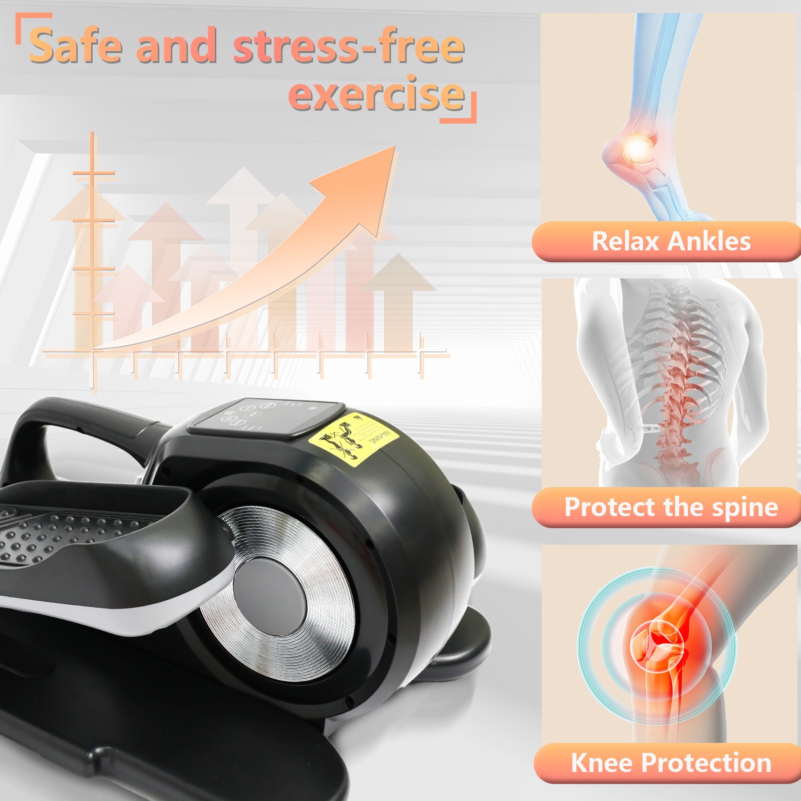 Ellipse Leg Exerciser Seated Eclipse Under Desk Elliptical Machine as Seen on TV