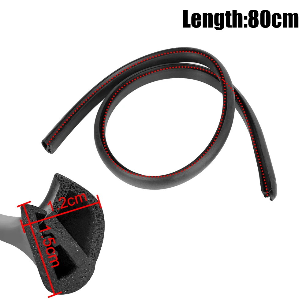 2X B Pillar Car Door Edge Weatherstrip Soundproof Rubber Seal Strip For Chevy