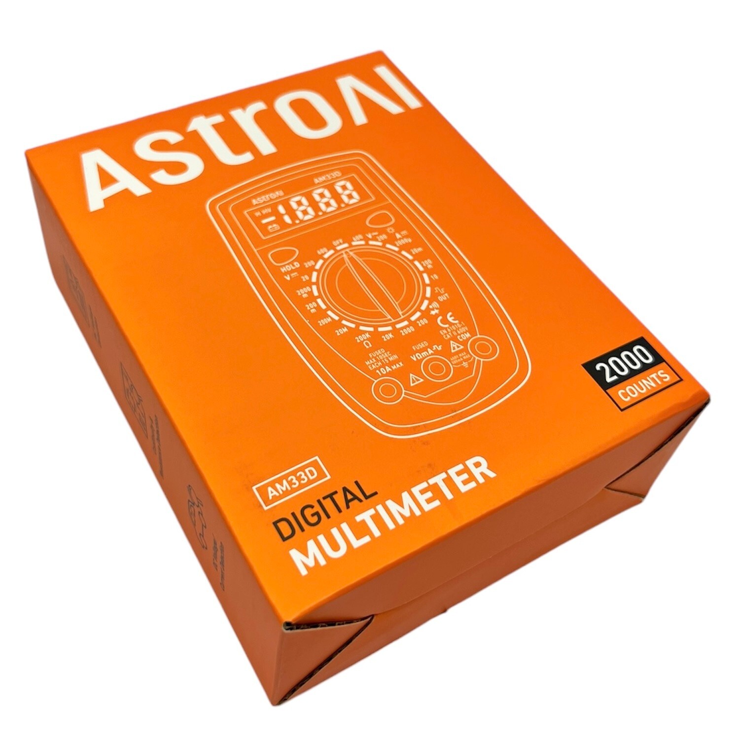 AstroAI Multimeter Tester 2000 Counts Digital with DC AC Voltmeter BRAND NEW