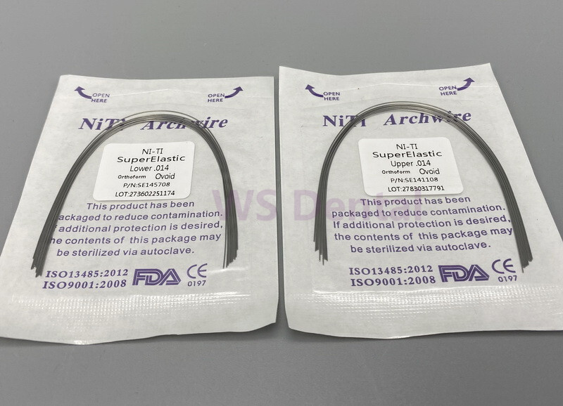 Dental Orthodontic Arch Wires Super Elastic Niti Round 012 014 016 018 020 Ovoid