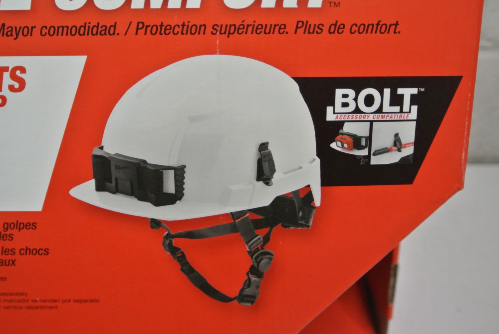 For Milwaukee 48-73-1337 Gray BOLT Front Brim Helmet - Type 2, Class E