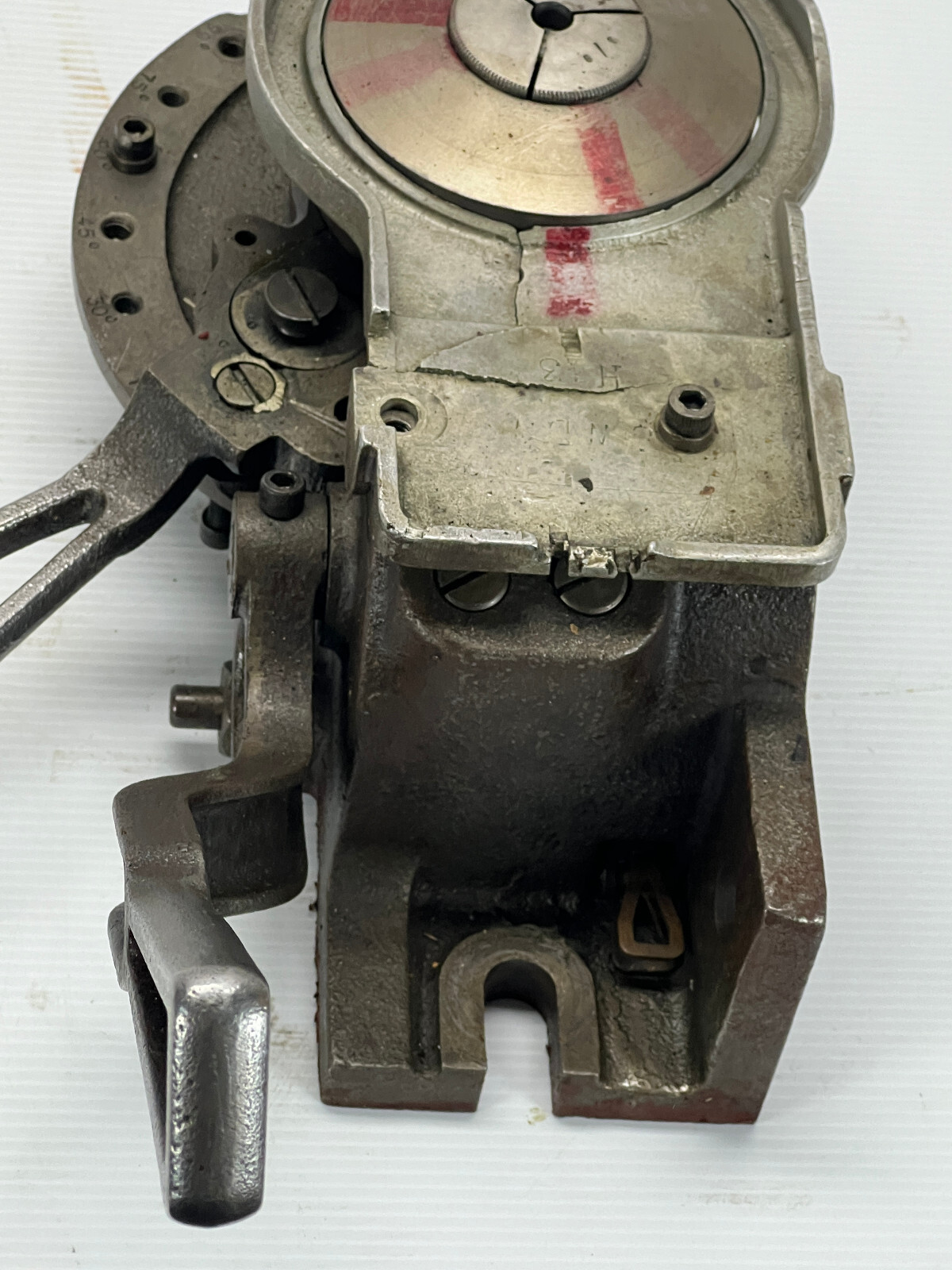 EARLY COLLET INDEXER COLLET FIXTURE MACHINE (CRACK ON TOP)