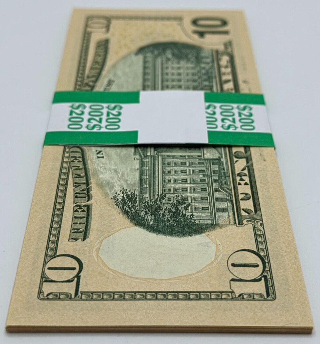 NEW Uncirculated TEN Dollar Bills SERIES 2017A $10 Sequential Notes Lot of 20