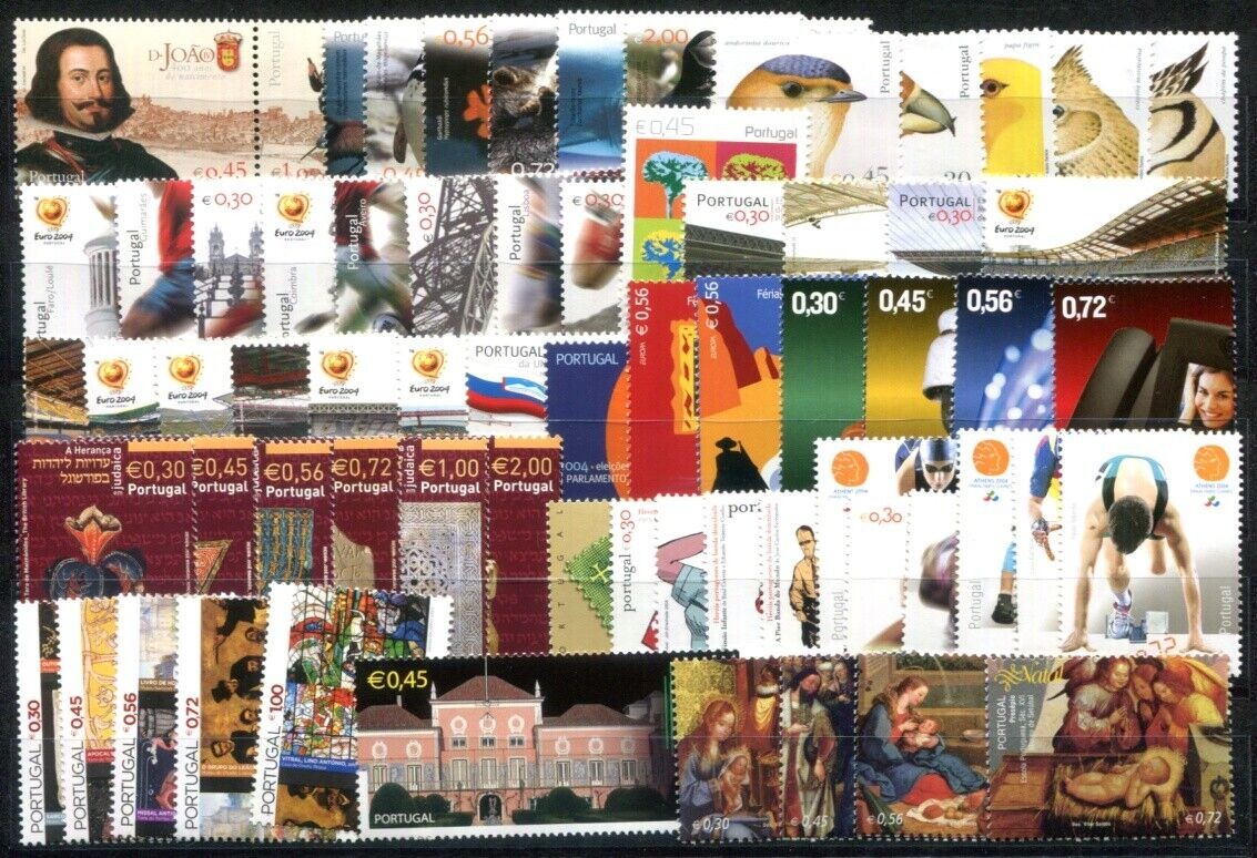 PORTUGAL 2004 2760 -2881ex ** MNH VINTAGE Near COMPLETE 66 VALUES (00185