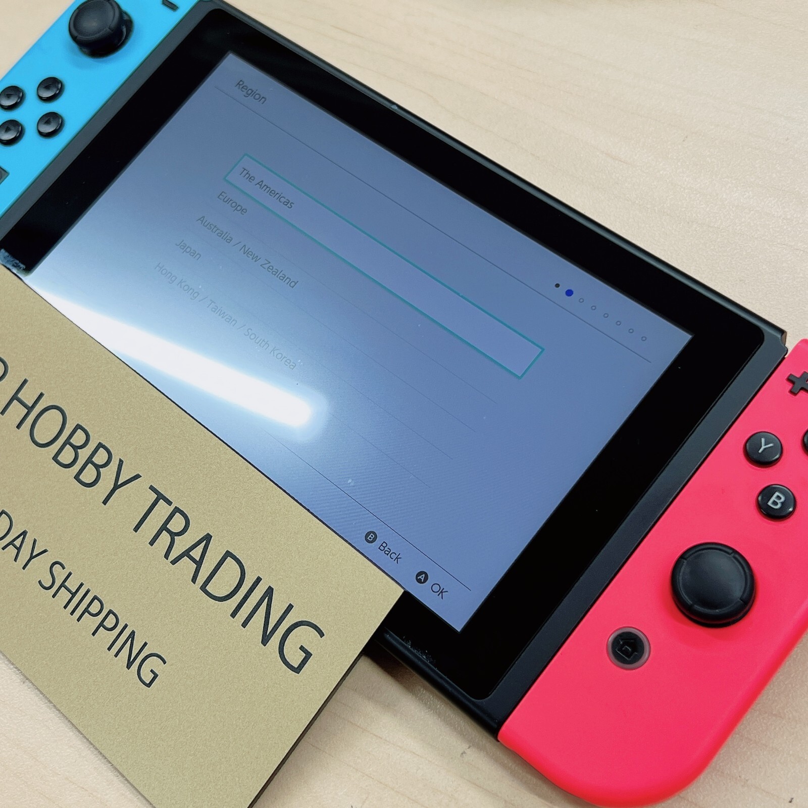 Nintendo Switch Console HAC-001 w/ Joy Con + Dock + Charger Tested 1 Day Ship