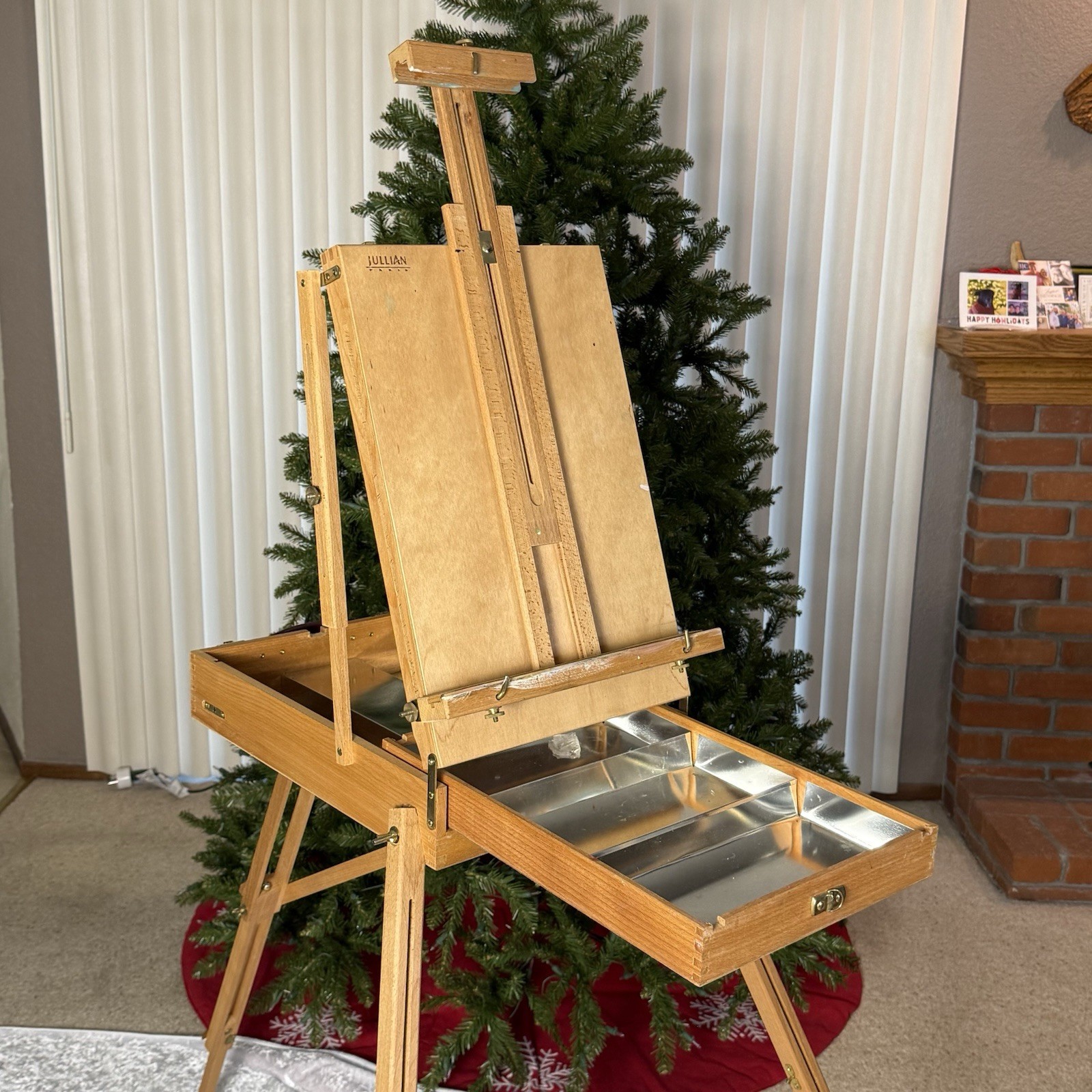 Jullian Paris Full Size French Box Easel European Beechwood