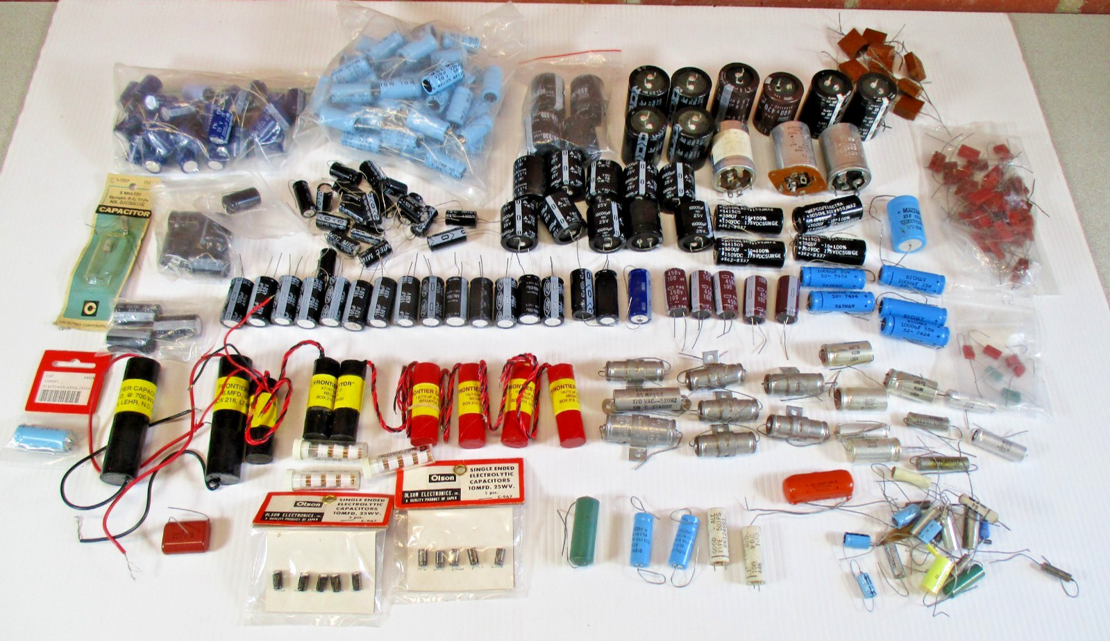Lot of Vintage Electrolytic Capacitors New Old Stock Lot of 260 Ham Radios