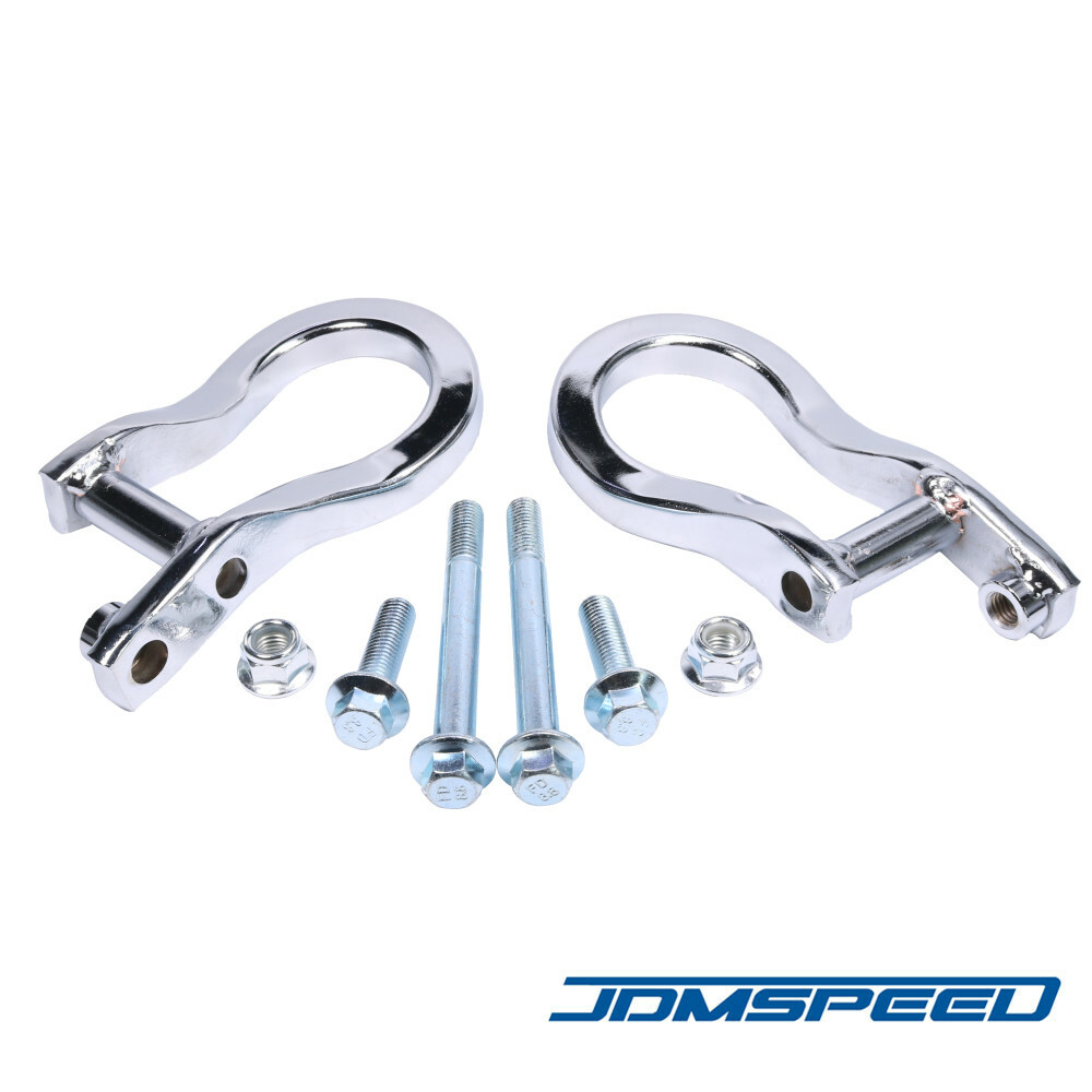 New Chrome Front Tow Hooks 84195899 For 2019-2022 Chevrolet Silverado 1500