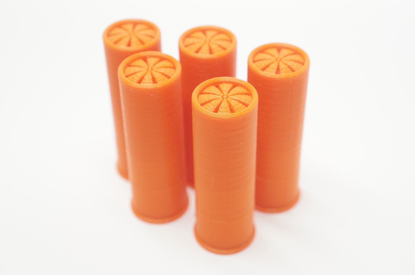12Ga Snap Caps - Orange Safety Trainer Dummy Rounds 5Pc