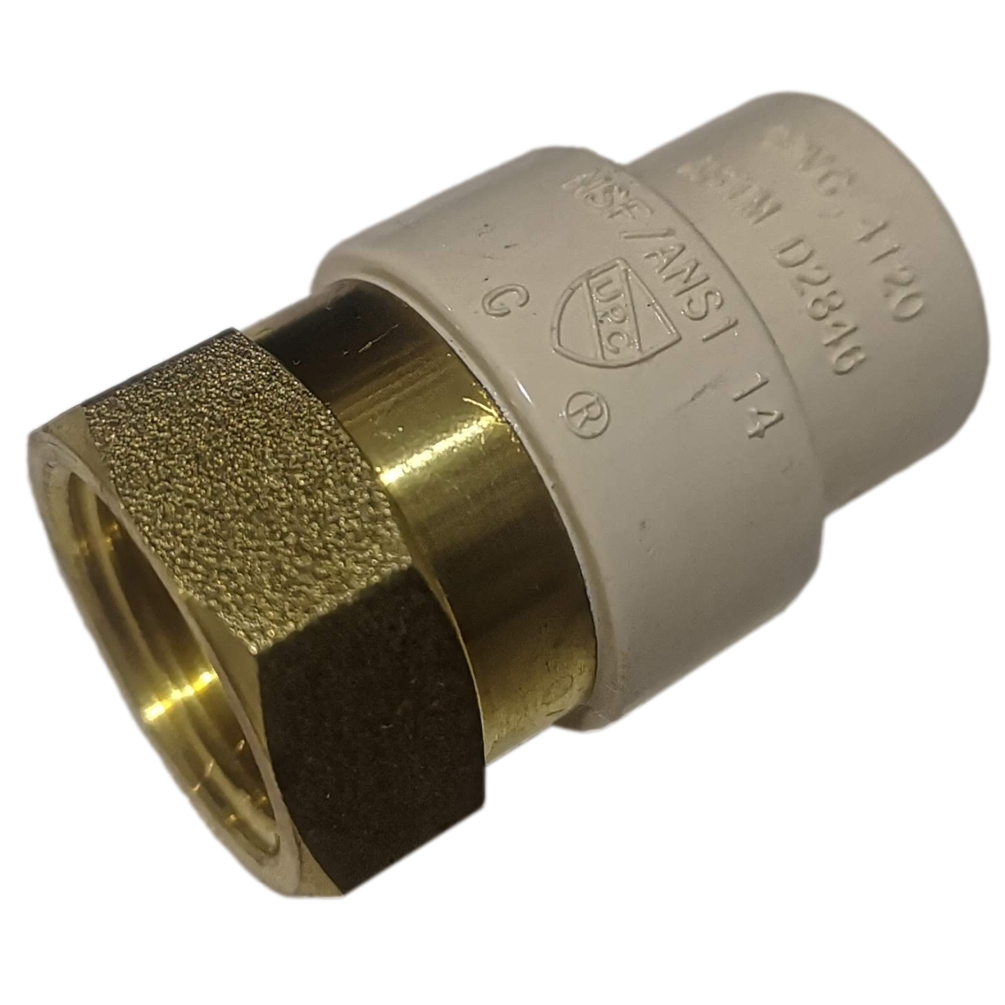 10 Pcs. 1/2" Female NPT x 1/2 CPVC Adapter, CPVC Female Adapter, 3-2-1=10XX