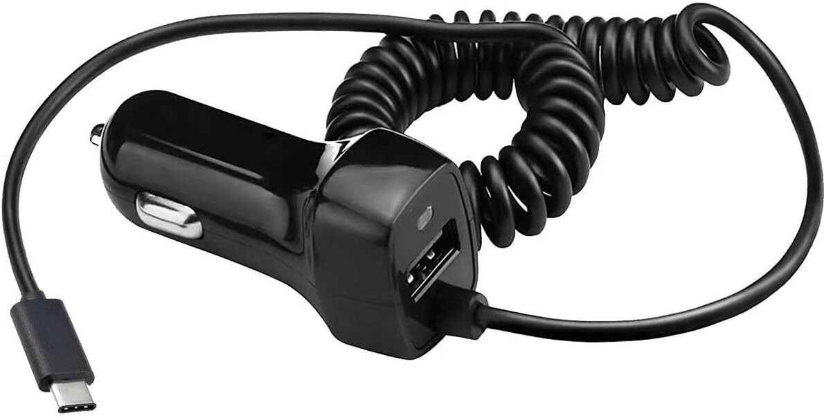 Power Car Charger w/USB Charging Port for Garmin DriveSmart 66, 76, 86 GPS